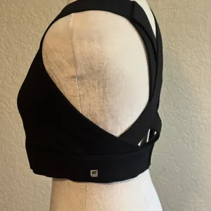Fabletics Black Cross Back Large Sports Bra Tank Top Athletic Workout‎ Yoga thumbnail 5