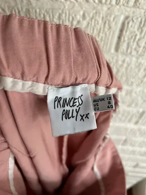 Dusty Rose Pink Pleated Trousers Dress Pants Size 8 thumbnail 4
