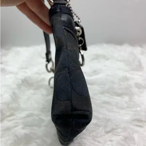 y2k COACH Poppy Black Mini Purse Wristlet thumbnail 9