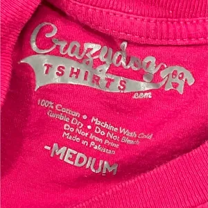 Women’s Crazy Dog T Shirts Medium Pink Maternity Short Sleeve T Shirt thumbnail 4