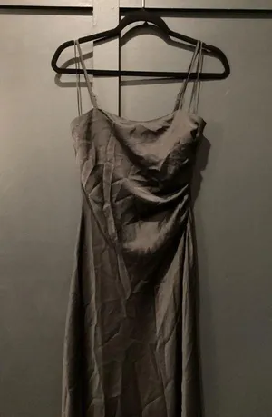 House of Harlow Revolve 1960 Satin style ruched Slip strappy sleeveless Dress S thumbnail 12