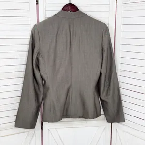 Ann Taylor Wool Blend‎ Blazer Jacket Taupe Brown Size 6 thumbnail 9