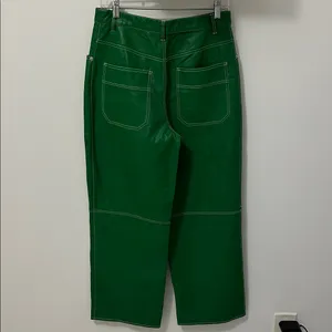 We The Free The It Factor Vegan Leather Pants Green thumbnail 3