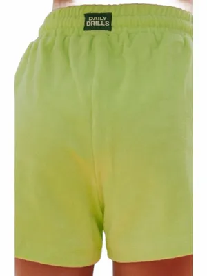 Daily Drills Terry Cloth Towel Sweat Shorts Lounge Yellow Women's Size M/L thumbnail 3