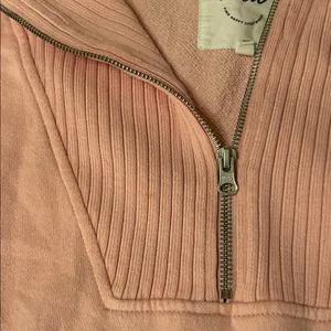 Aerie Blush Pink Quarter Zip Sweater thumbnail 4