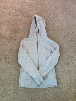 Lululemon Scuba Hoodie Heathered White / Silver thumbnail 9