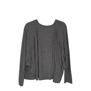 Pilcro and the Letterpress Sweater Womens Large Gray Excellent Merino Wool‎ Cotton Dolman Slouchy thumbnail 4