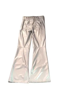 Show Me Your Mumu Silver Nashville Pull On Flares Faux Leather Size Medium thumbnail 10