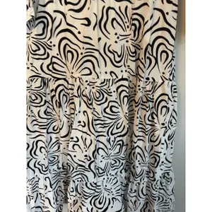 Zara Black and White cotton midi dress 3/4 sleeve sz Small NWT $70 thumbnail 10