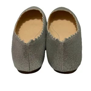 Betsey Johnson SB Dance Glitter Flats Silver Size 9 Blue Sole EUC Bride Wedding thumbnail 4