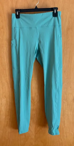 Vuori Daily Legging Women Medium Teal Green High Rise Pockets VW429 thumbnail 1