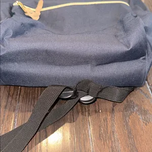 Stylish Navy travel Backpack with phone charger and lots of compartments thumbnail 9