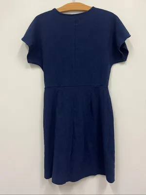 Madewell Navy Wrap Dress size Small thumbnail 3