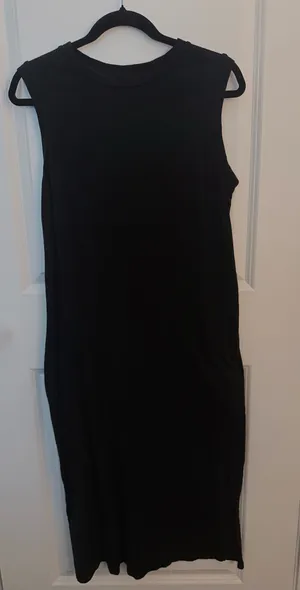 Universal Threads Black Cotton Maxi Dress thumbnail 1