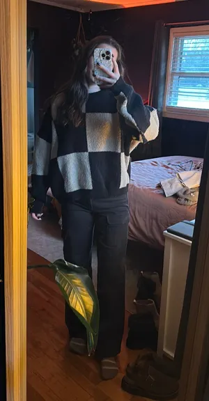 Shein checkered sweater  thumbnail 1