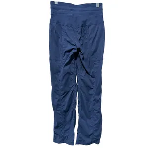Lululemon Dance Studio Mid-Rise Pants Women Sz 0 Pitch Blue Drawstring Athletic thumbnail 2