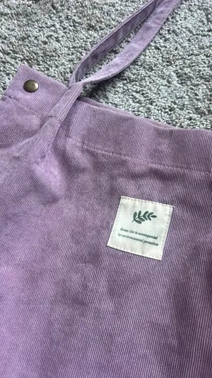 Purple Corduroy Tote Bag thumbnail 2