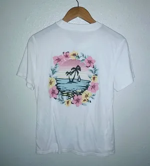 Volcom M The Volcom Stone Off the Island Enchanted Top in White thumbnail 1