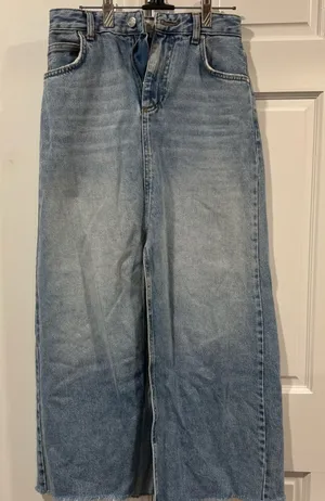 Pilcro Denim Skirt in Light Blue thumbnail 1