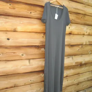 NWT Barefoot Dreams Malibu Collection Organic Cotton Ribbed Dress thumbnail 3