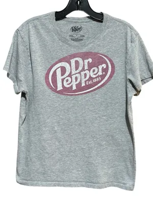 DR PEPPER Logo Graphic Tee M 20” p2p Heather Gray thumbnail 2
