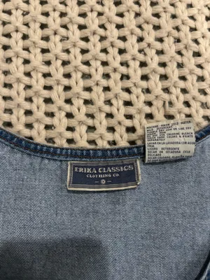 Erika Classics Vintage Button Down Denim Dress thumbnail 2