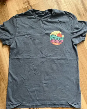 Myrtle beach graphic tee Blue thumbnail 1