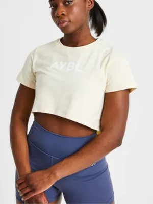 Aybl Nude Crop Top Women’s Medium thumbnail 1