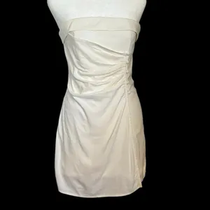 NEW Peppermayo US 6 Lavinia Linen Tube Mini Dress White thumbnail 3