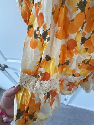 Nicole Miller Artelier Floral Puff Sleeve Blouse Size S thumbnail 7