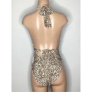 New. Pilyq leopard halter one piece. Small . Retails $154 thumbnail 7