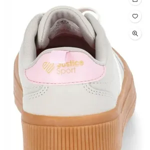 Justice Gray and Pink Platform Sneakers with Gum Sole thumbnail 3