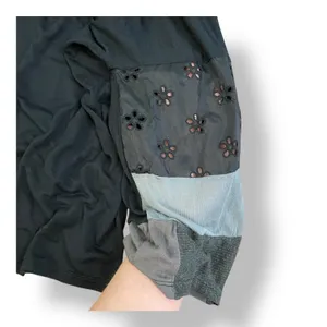 Johnny Was Patchwork Long Sleeve Blouse Womens‎ Size S Black Gray Boho thumbnail 5