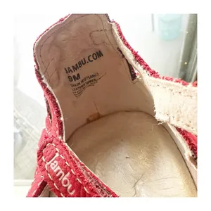 JAMBU Spain Red Suede Strappy Mary Jane Style Sandals Women’s Size 9 Comfort thumbnail 5