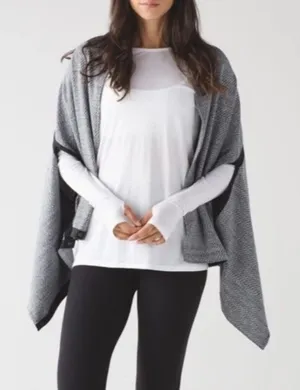 Lululemon Vinyasa Wrap Hazy Heather Heathered White Heathered Grey thumbnail 1