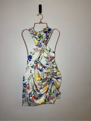 Beginning Boutique Atlantis mini‎ dress white floral thumbnail 2