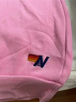 Aviator Nation Bolt Crew Logo Sweatshirt Crewneck Neon Pink Size M thumbnail 9