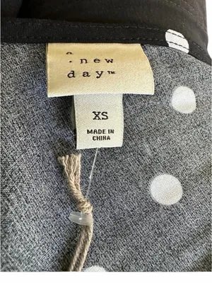 A New Day Black & White Maxi Dress XS Like New thumbnail 6