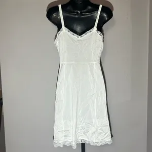 Gossard Artemis VINTAGE Nightgown Slip Dress White Lace Trim thumbnail 2