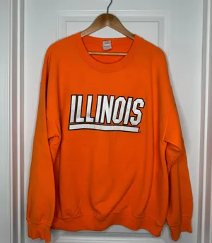 Gildan Embroidered University of Illinois Crewneck thumbnail 1