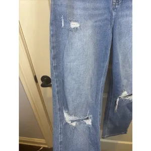 Hidden Jeans Straight Leg Women Size 31 Light Blue Distressed High Rise Cotton thumbnail 4