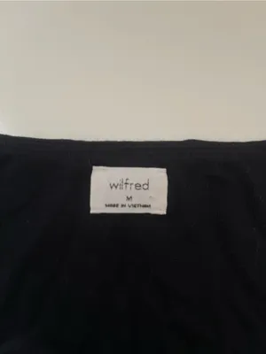 Wilfred Black Ruched Square-Neck Mini Dress thumbnail 4