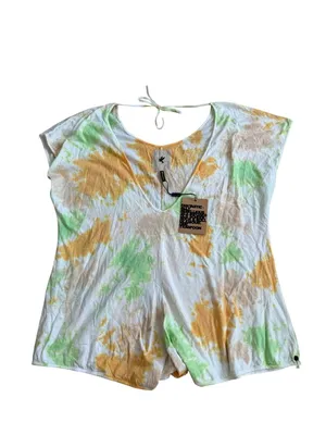 ONE TEASPOON Green Yellow Tie Dye Romper Sz Medium NEW NWT thumbnail 5