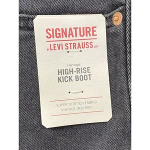Levi's Signature by High Rise Kick boot women's sz 20 Waist‎ 35 thumbnail 7