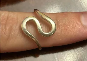 ring band sterling silver 925 lot a39 size 5.25 thumbnail 1