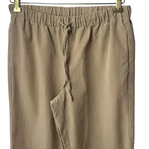 The Group Babaton‎ Drawstring Twill Crop Pants Tan Comfort Capsule Preppy M thumbnail 3