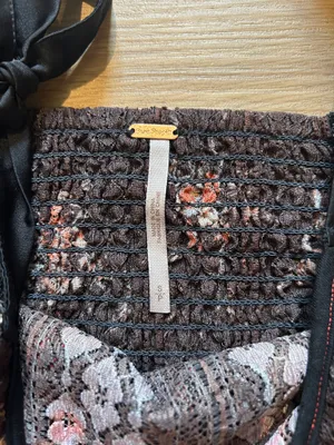 free people cropped corset lace top thumbnail 2