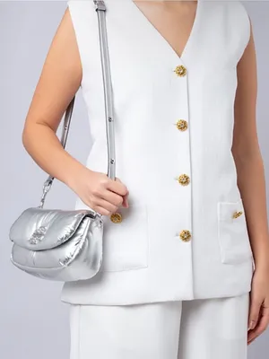 Tory Burch Britten Metallic Puffy Convertible Crossbody thumbnail 15