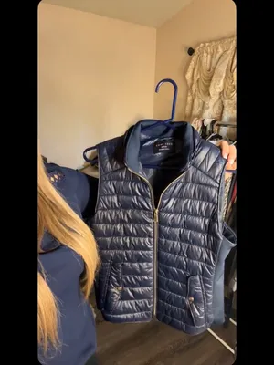 Love Tree Navy Quilted Lightweight Puffer Vest thumbnail 4