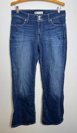 Levi's 529 Curvy Bootcut Jeans Women Size 10 Medium Blue Excellent Stretch Denim thumbnail 1